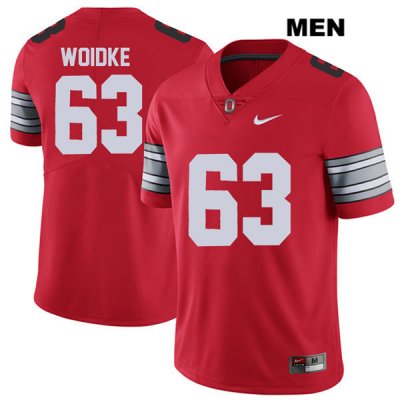 Men's NCAA Ohio State Buckeyes Kevin Woidke #63 College Stitched 2018 Spring Game Authentic Nike Red Football Jersey LB20J04CY